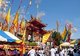 Thailand: The colourful entrance to San Chao Chui Tui (Chinese Taoist temple), Phuket Vegetarian Festival